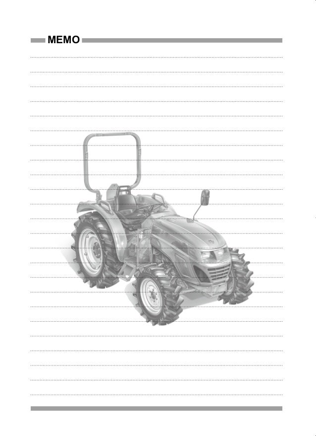 Kioti Daedong DS4510 Tractor Service Repair Manual