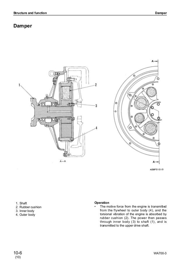 Komatsu WA700-3 Wheel Loader Service Repair Manual SN：50001 and up