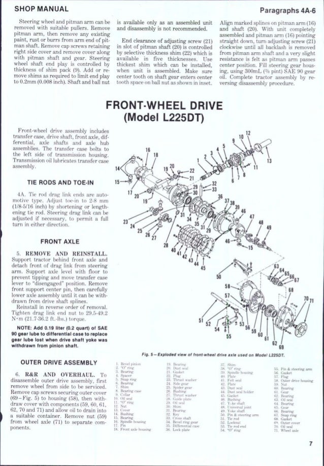 Kubota L210 Tractor Service Repair Manual