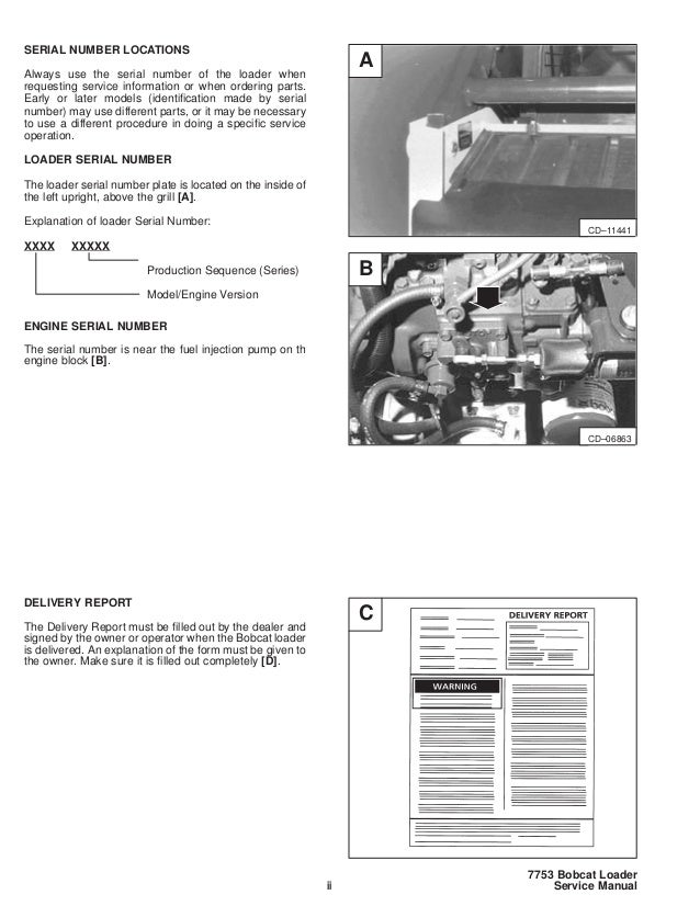 Bobcat 7753 Skid Steer Loader Service Repair Manual