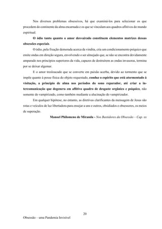 A obsessão - uma pandemia invisível