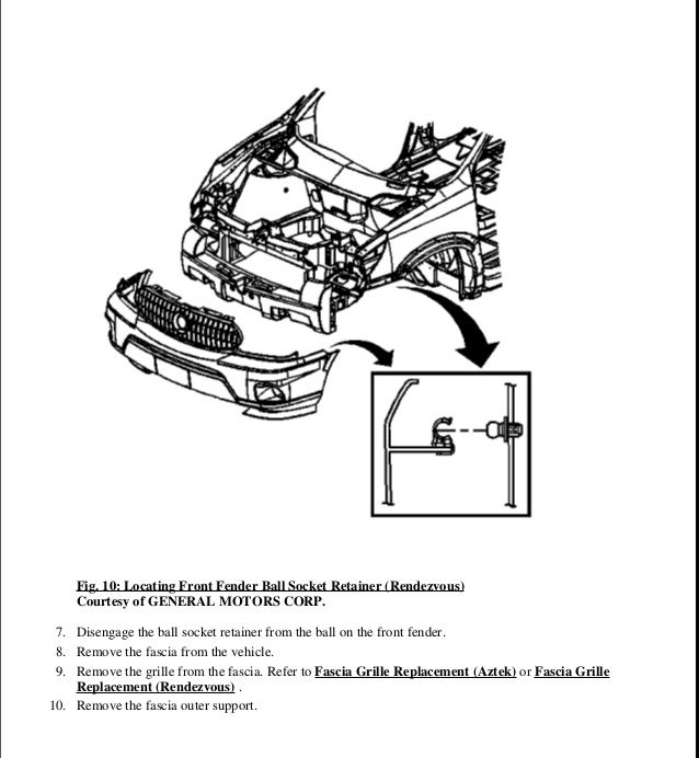 2003 PONTIAC AZTEK Service Repair Manual