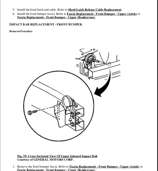 2003 Pontiac Aztek Service Repair Manual