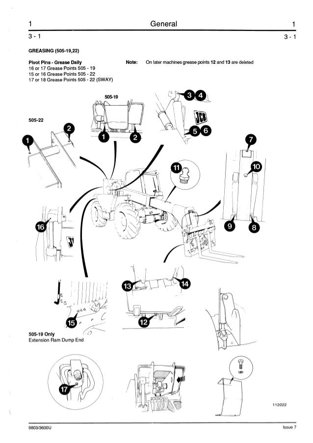 JCB 506B TELESCOPIC HANDLER Service Repair Manual ALL570000579766