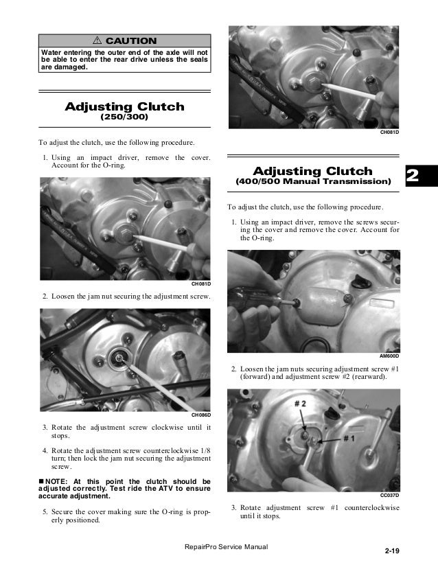 2002 Arctic Cat 400 4x4 ATV Service Repair Manual