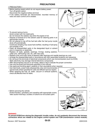 2008 INFINITI EX35 Service Repair Manual PDF
