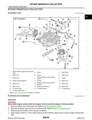 2008 INFINITI EX35 Service Repair Manual | PDF