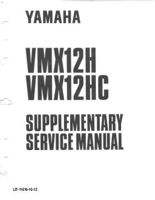 2000 Yamaha VMX1200M V-MAX Service Repair Manual