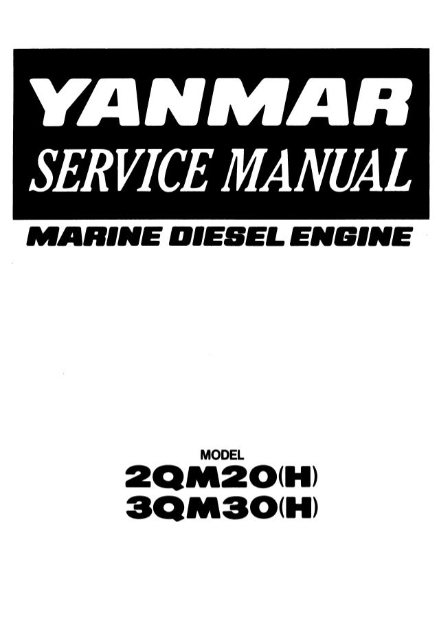 Yanmar 2QM20 Marine Diesel Engine Service Repair Manual