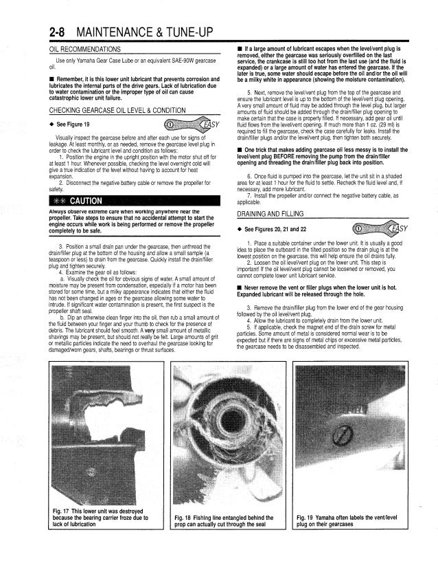 YAMAHA OUTBOARD 9.9 hp 2 cyl. (232cc) 4-stroke 1993 1994 1995 1996 Se…
