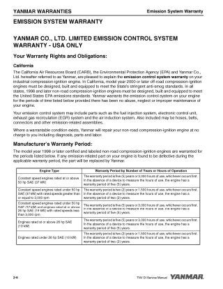 YANMAR 3TNV84 INDUSTRIAL ENGINE Service Repair Manual