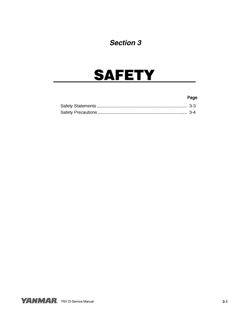 YANMAR 3TNV84 INDUSTRIAL ENGINE Service Repair Manual