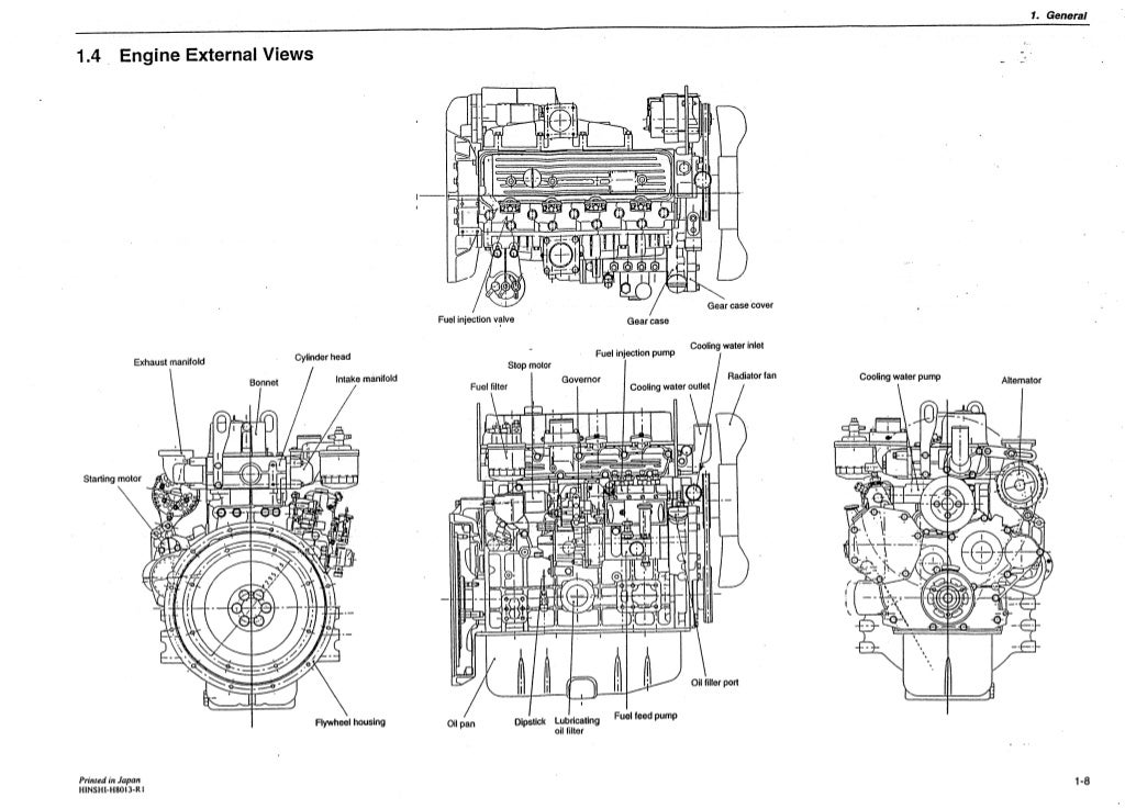 YANMAR 4TNE106 DIESEL ENGINE Service Repair Manual