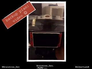 @AlbertusLM@Braintree_Dev
backup
plan:
video
J
 