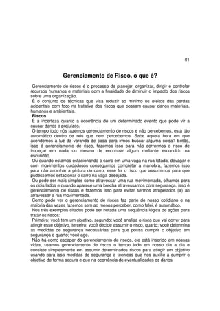Livro manual do gerenciamento de riscos | PDF