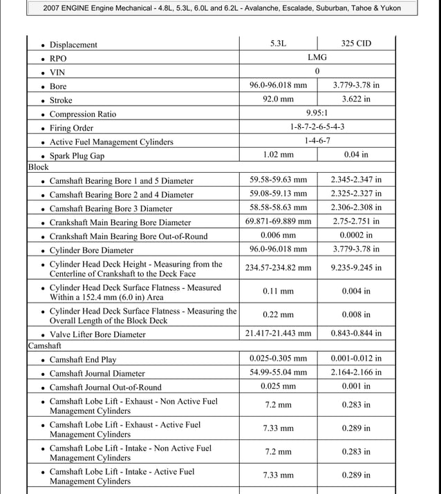 2007 GMC YUKON Service Repair Manual