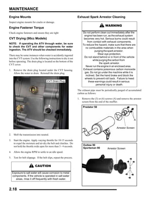 2009 Polaris Outlaw 50 Service Repair Manual | PDF