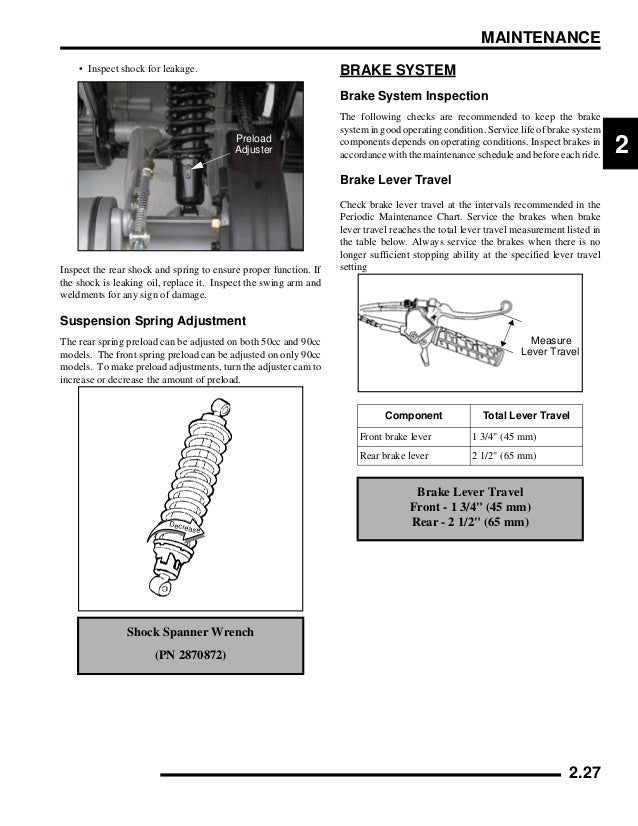 2009 Polaris Outlaw 50 Service Repair Manual