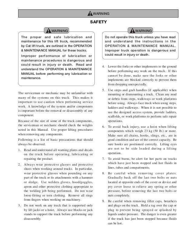 Caterpillar Cat Ep18n 48v Forklift Lift Trucks Service Repair Manual