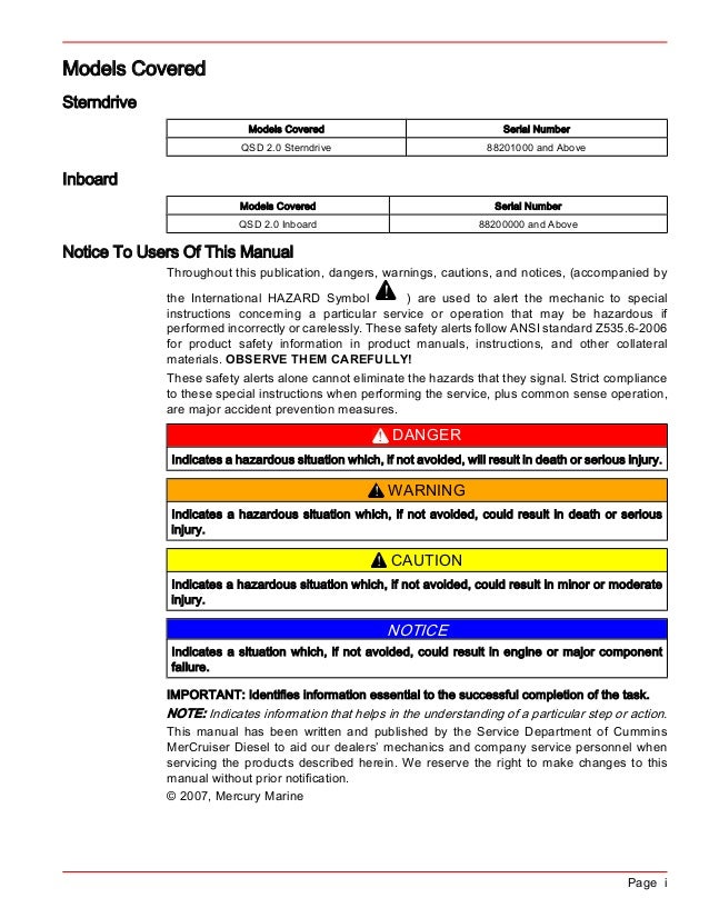 Mercruiser Alpha One Serial Number Identification dwnloaddot
