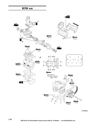 Manuale Operatore Originale Arctic Cat Snowmobile 2009 – P/N 2258-236