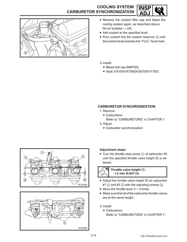 2001 Yamaha VMAX 700 (VX700) SNOWMOBILE Service Repair Manual