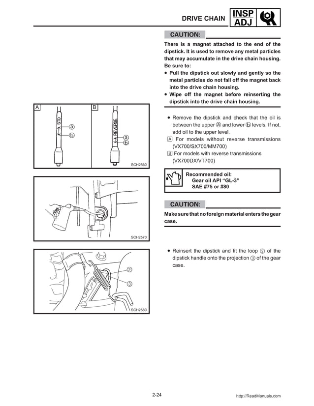 2001 Yamaha VMAX 700 (VX700) SNOWMOBILE Service Repair Manual