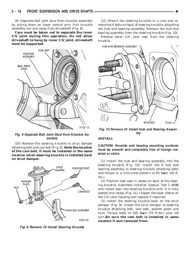 Crown Automotive 68088498AD Steering Knuckle and Hub Assembly