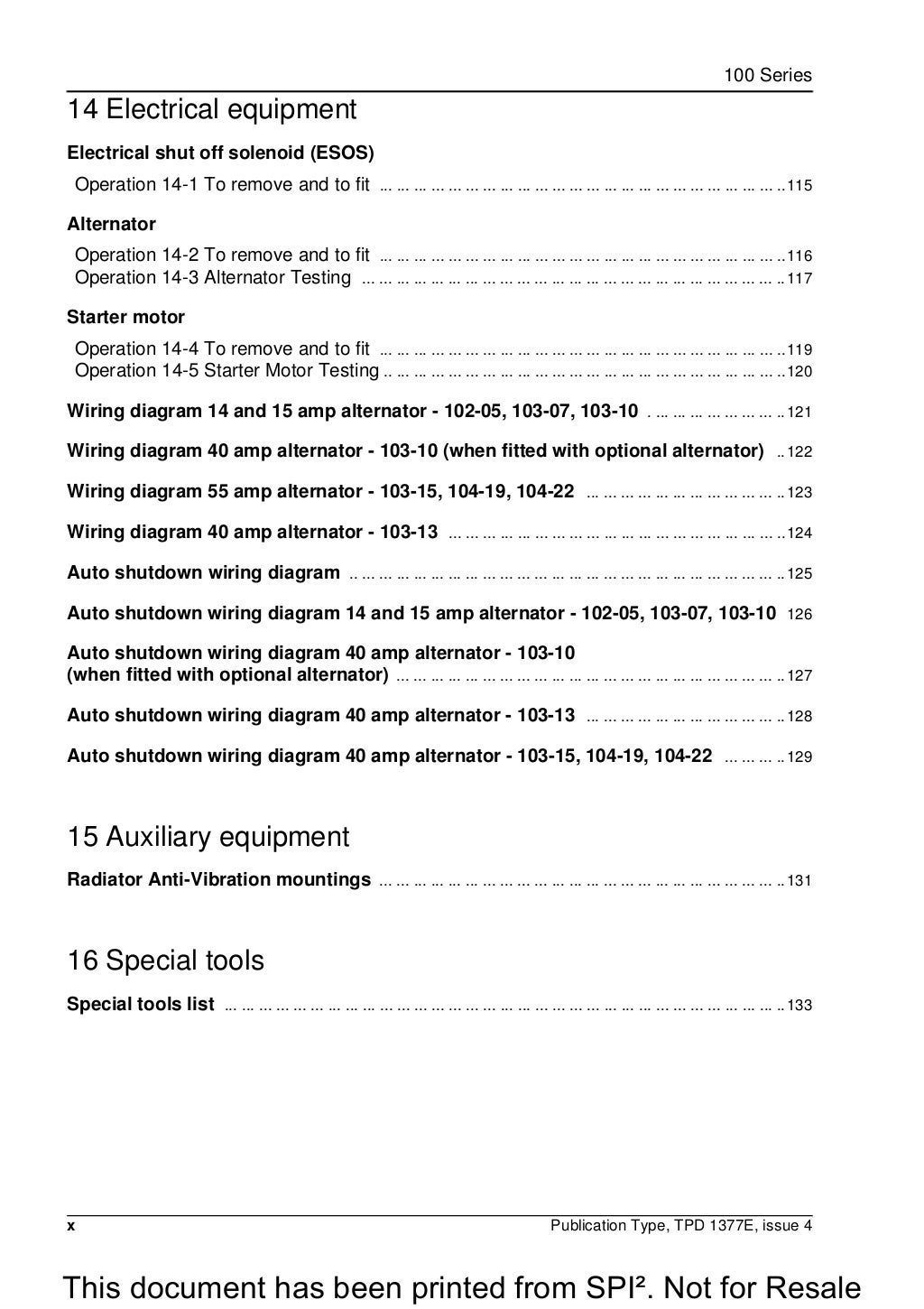 PERKINS 100 SERIES 103-07 DIESEL ENGINE Service Repair Manual