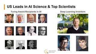 US Leads in AI Science & Top Scientists
Turing Award Recipients in AI Deep Learning Inventors
Yann LeCun Yoshua Bengio
Geo...
