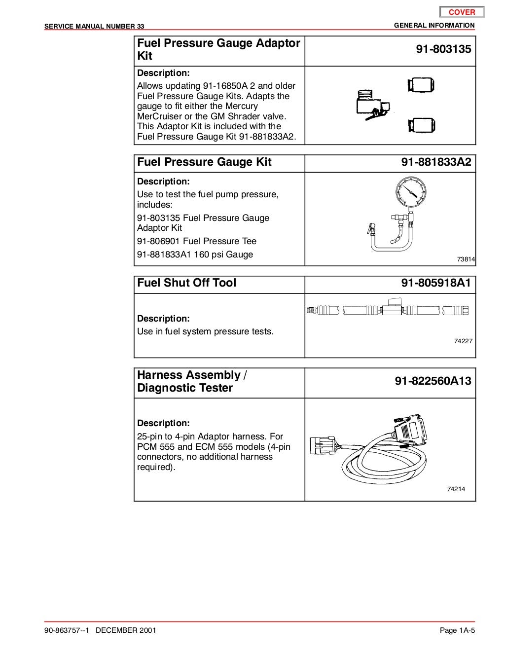 MERCURY MERCRUISER 8.1S Horizon DIAGNOSTICS Service Repair Manual SN