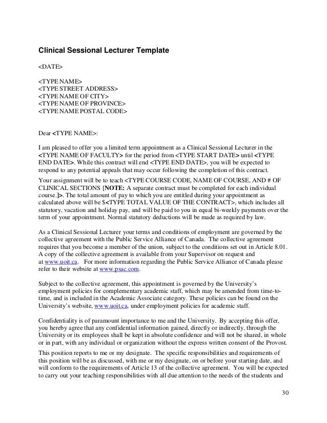 c cell contract form 2014 Agreement Faculty   Collective Expires Sessional