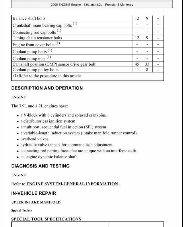 2005 Ford Freestar Service Repair Manual