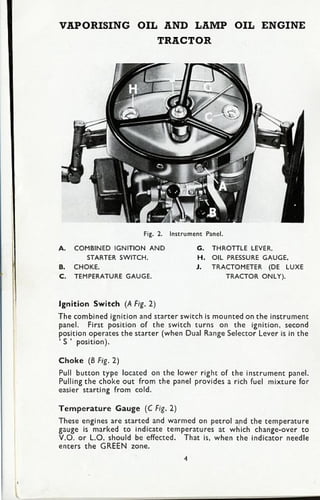 tractor manual de instrucciones Massey Ferguson fe35 3 cilindros motor 3-a-1523 