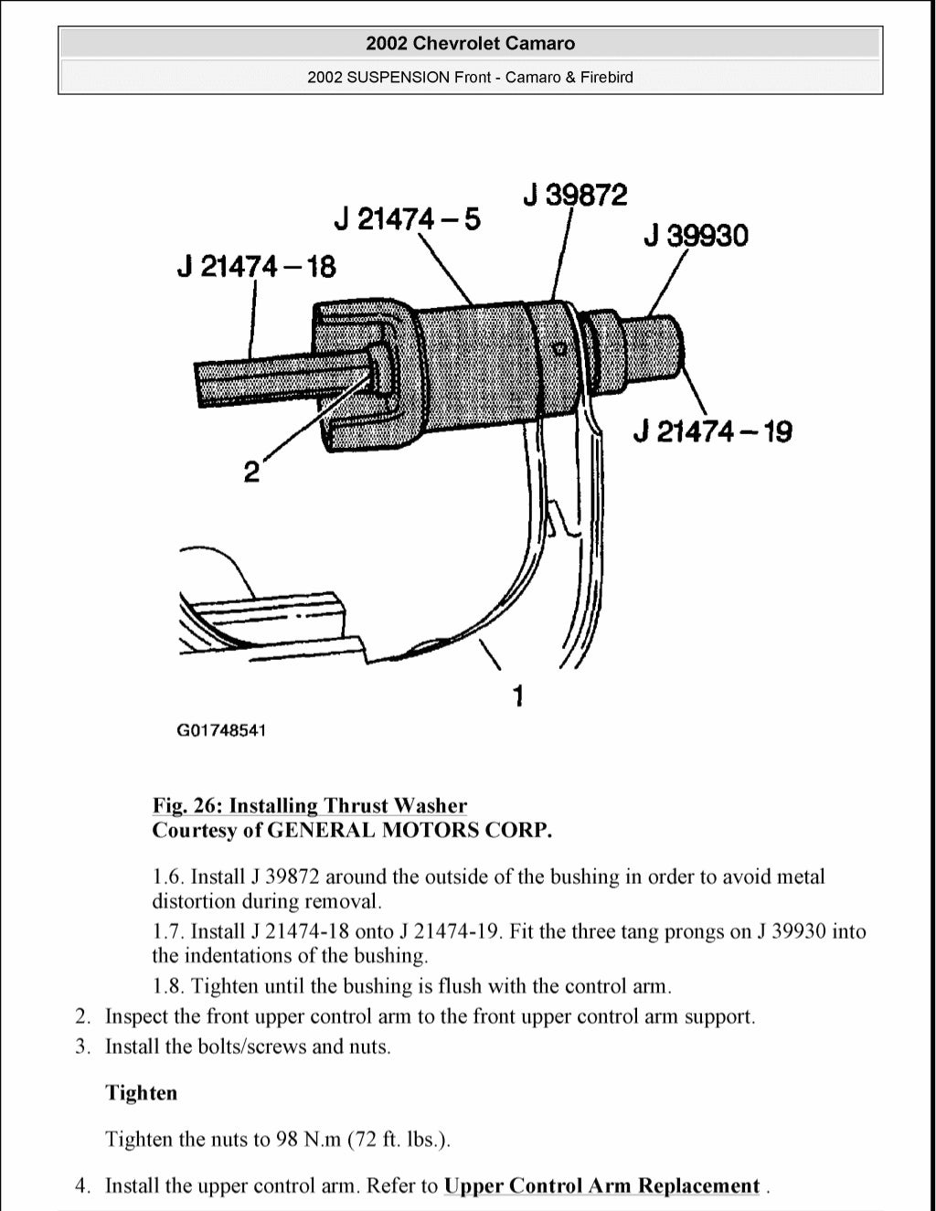 2002 PONTIAC FIREBIRD TRANSAM Service Repair Manual