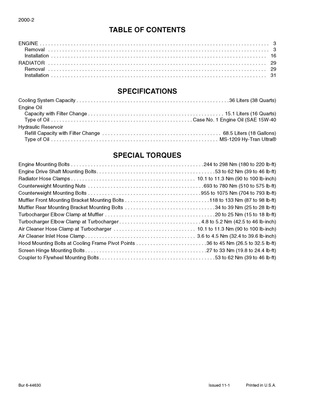 CASE 621D Wheel Loader Service Repair Manual