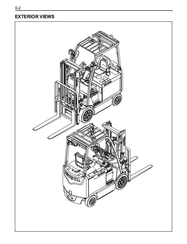 Toyota 8FBCU32 Forklift Service Repair Manual