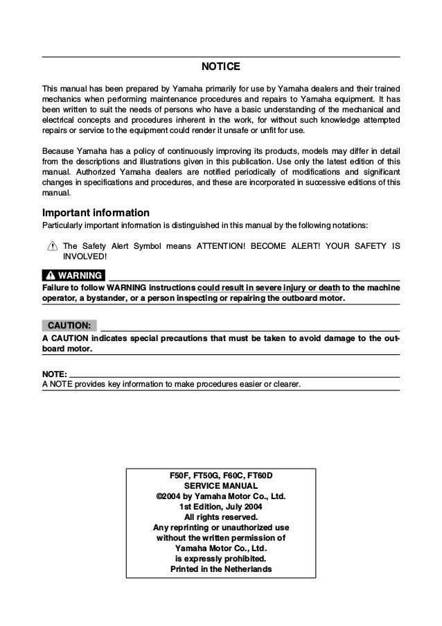 Yamaha Outboard Tachometer Manual