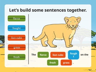 Understanding Nouns, Verbs, Adjectives with South African Animal ...