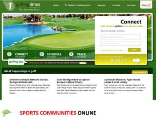 SPORTS COMMUNITIES ONLINE
 