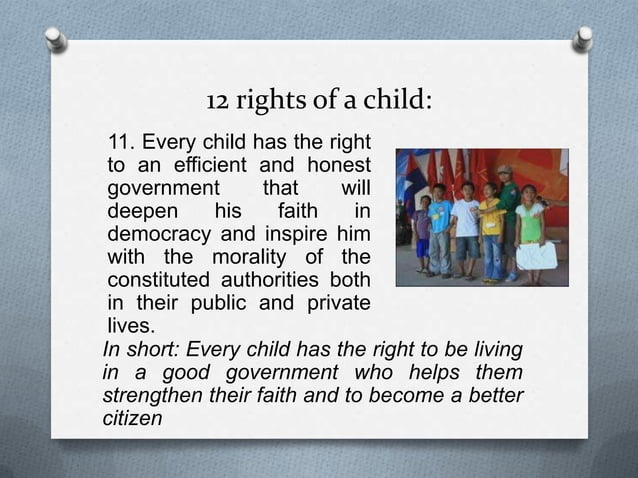 Rights of a Child (Philippines) | PPTX | Adoption and Fostering | Parenting