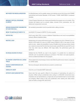 Z abap coding_standards_v2_0_t | PDF