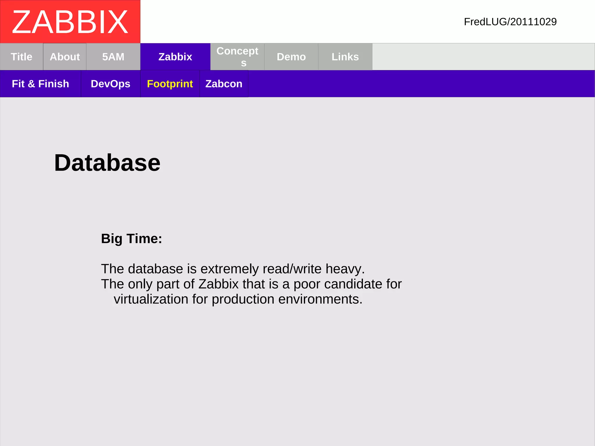 First Conference 10/2011 