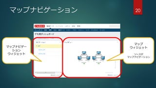 マップナビゲーション 20
マップナビゲー
ション
ウィジェット
マップ
ウィジェット
ソースが
マップナビゲーション
 