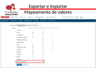 Exportar e Importar
Mapeamento de valores
 
