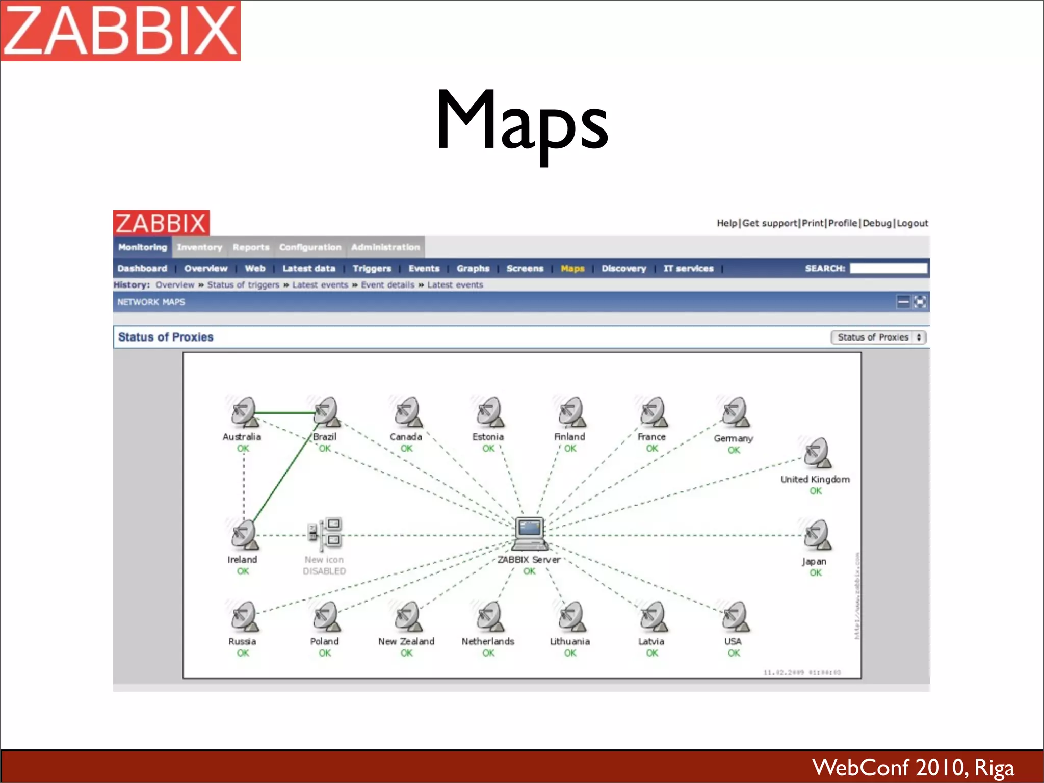 WebConf 2010, Riga
Maps
 
