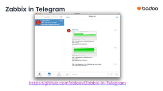 Zabbix in Telegram
https://github.com/ableev/Zabbix-in-Telegram
 