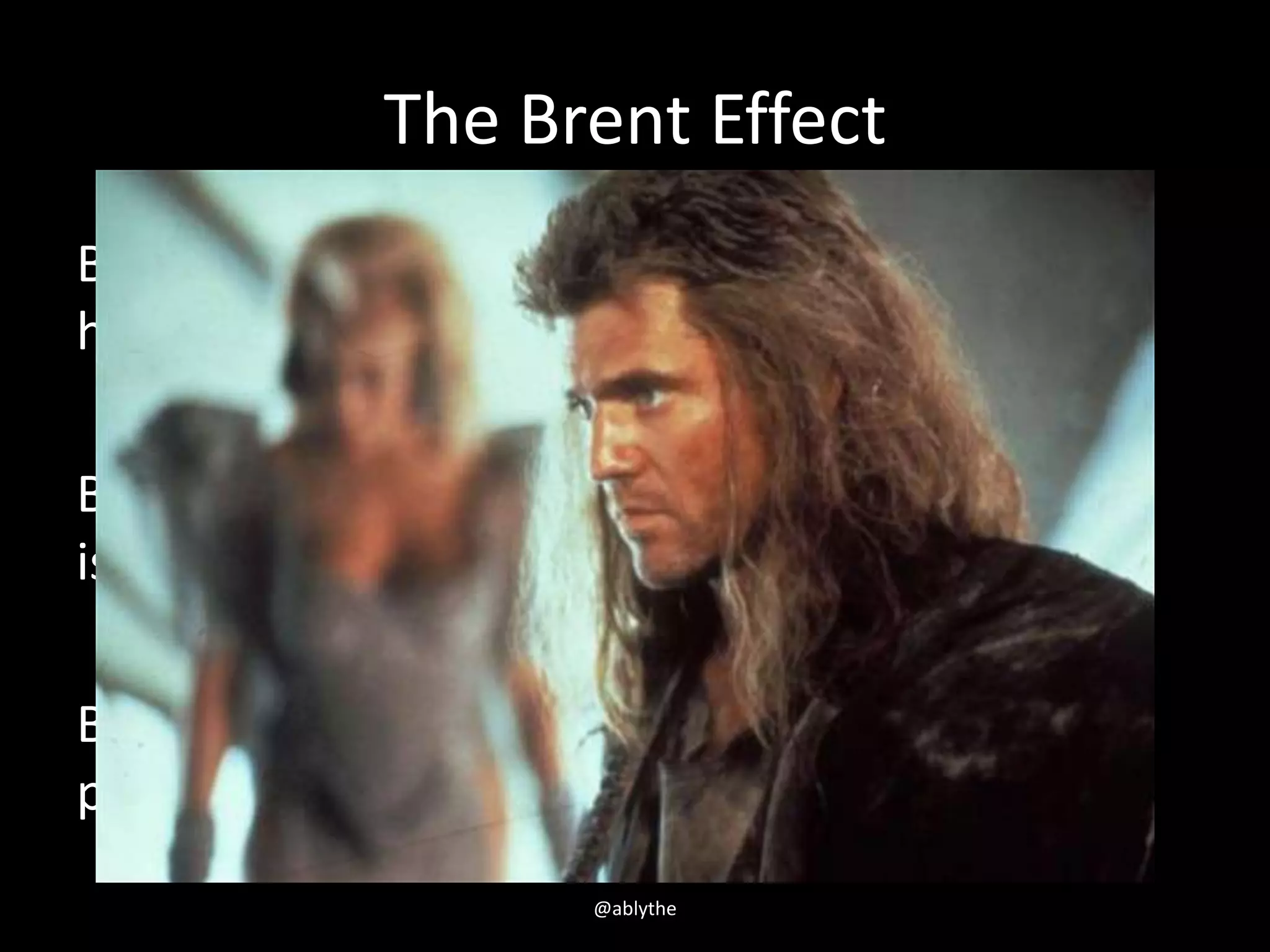 The Brent Effect
Brent is the one person who understands the
how the entire system fits together.
Brent is the one person who fixes most of the
issues.
Being spread so thin, Brent is also the one
person who causes most of the issues.
@ablythe
 