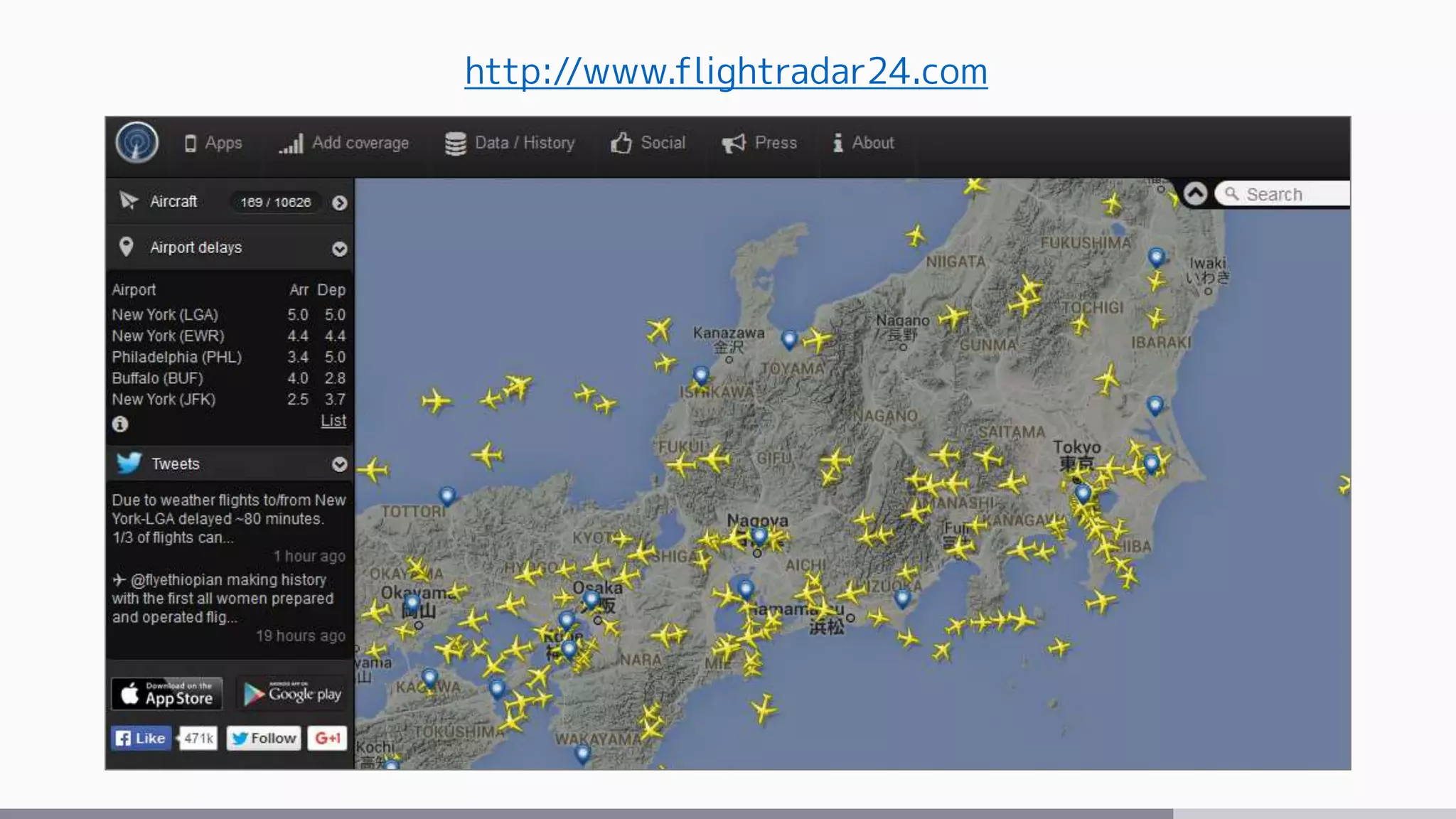http://www.flightradar24.com
 