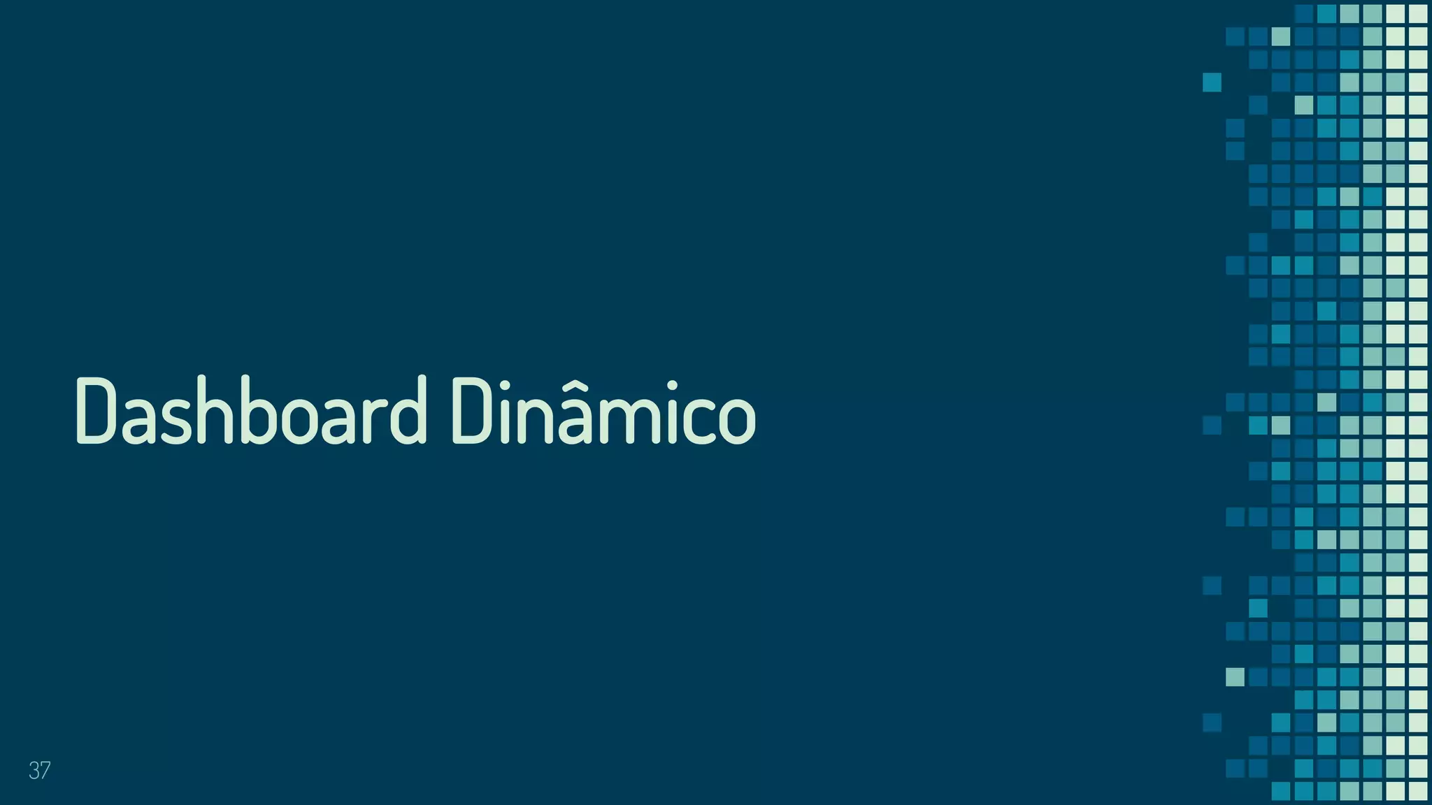37
Dashboard Dinâmico
 